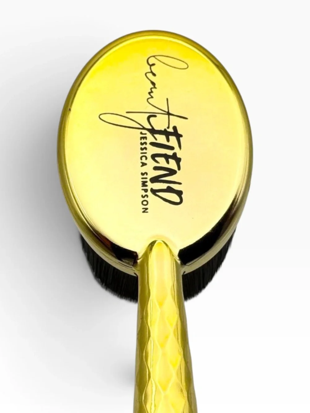 Jessica Simpson Beauty Fiend Gold Makeup Brushes Set Of 3 - NIP